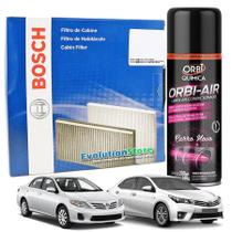 Filtro De Cabine Ar Condicionado Bosch Corolla 2008 À 2019 + Spray Higienizador