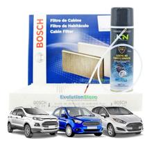 Filtro De Cabine Ar Condicionado Bosch New Fiesta New Ka Nova Ecosport + Spray Sonda Higienizador