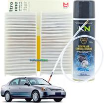 Filtro De Cabine Ar Condicionado Civic 2001 À 2005 Com Spray Sonda Mahle MetalLeve LA122S