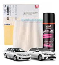 Filtro De Cabine Ar Condicionado Corolla 2009 À 2019 + Spray Higienizador Mahle MetalLeve LA655