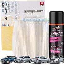 Filtro De Cabine Ar Condicionado Nivus Novo Polo Virtus T-Cross Com Spray Higienizador Mahle MetalLeve LA816/3