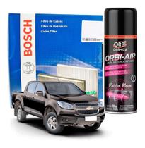 Filtro De Cabine Ar Condicionado Nova S10 2012 Em Diante Com Spray Higienizador Bosch 0986BF0591