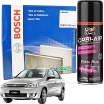 Filtro De Cabine Ar Condicionado Novo Corsa Joy Maxx Premium + Spray Higienizador Bosch 0986BF0545