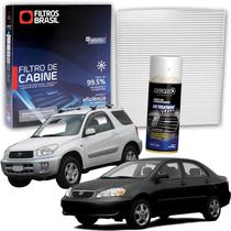 Filtro de Cabine Ar Condicionado para Geely EC7GS Lifan 530 620 X60 Corolla XEI Rav4 Rav4 WTI + Higienizador Limpa Ar