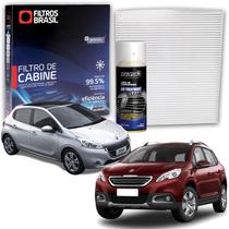 Filtro de Cabine Ar Condicionado para Peugeot 208 Active Pack Allure 1.5 Peugeot 2008 + Higienizador Limpa Ar Automotivo