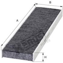 Filtro de cabine Mini Cooper 2007 a 2020 HENGST E2947LC Filtro de cabine Mini Cooper 2007 a 2020 HENGST E2947LC
