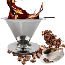 Filtro De Café Coador Inox 103 Grande Reutilizável Pour Over