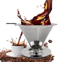 Filtro De Café Coador Inox 103 Grande Reutilizável Pour Over