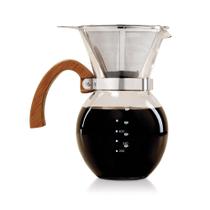 Filtro de Café Fino Pour-Over de Vidro com Bambu 650ml Filtro de Café Fino Pour-Over de Vidro com Bambu 650ml
