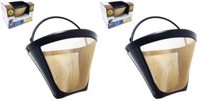 Filtro de Café GoldTone 4 Cone Reutilizável Livre de BPA - Pacote com 2 Filtro de Café GoldTone 4 Cone Reutilizável Livre de BPA - Pacote com 2