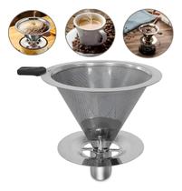 Filtro De Café Inox Ecológico 102 Peneira Aço Inox Durável Unitermi