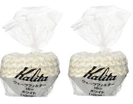 Filtro de café Kalita Wave Series Wave Filter 155 100 folhas
