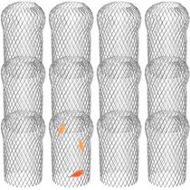 Filtro de calhas Lyellfe, pacote com 12 unidades, malha de alumínio expansível de 10 cm