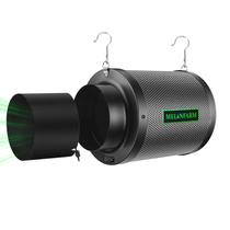 Filtro de Carbono para Ar MELONFARM 6" com Remoção de Odores e Pré-Filtro Filtro de Carbono para Ar MELONFARM 6" com Remoção de Odores e Pré-Filtro