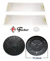 Filtro de Carvão Ativado + Tela Filtrante p/ Depurador Fischer Slim Original
