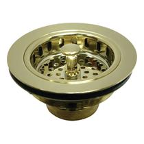 Filtro de cesta Kingston Brass KBS1002 11,4 cm em latão polido Filtro de cesta Kingston Brass KBS1002 11,4 cm em latão polido