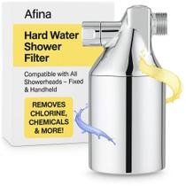 Filtro de chuveiro Afina Hard Water Removal Chrome Filtro de chuveiro Afina Hard Water Removal Chrome