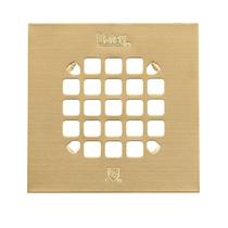 Filtro de chuveiro Oatey 42361 Universal Square 10,8 cm dourado escovado