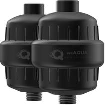 Filtro de Chuveiro WEAQUA Family, Kit com 2 Unidades, para Remoção de Água Dura Filtro de Chuveiro WEAQUA Family, Kit com 2 Unidades, para Remoção de Água Dura