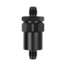 Filtro de combustível em linha preto folheado 6AN alumínio FF-1065A-BK de 30 mícrons Filtro de combustível em linha preto folheado 6AN alumínio FF-1065A-BK de 30 mícrons