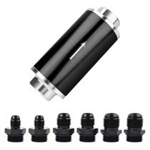Filtro de combustível EVIL ENERGY Inline 100 Micron com 6AN 8AN 10AN Filtro de combustível EVIL ENERGY Inline 100 Micron com 6AN 8AN 10AN