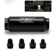 Filtro De Combustível Universal Para Carros De Corrida Com Conexões AN6 AN8 Elemento De Aço De 100 Filtro De Combustível Universal Para Carros De Corrida Com Conexões AN6 AN8 Elemento De Aço De 100