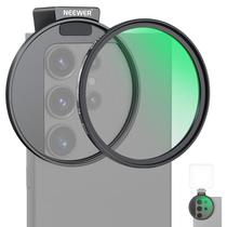 Filtro de Difusão Neewer 67mm 1/4 - Preto com Clip para Smartphone e Sapata Fria