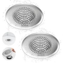 Filtro de drenagem TRAPMATE, pacote com 2, 11 cm, aço inoxidável