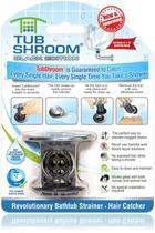Filtro de drenagem Tubshroom Black Chrome Hair Catcher 1,5-1,75" Filtro de drenagem Tubshroom Black Chrome Hair Catcher 1,5-1,75"
