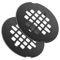 Filtro de Drenaje Enhon Redondo de Acero Inoxidable Negro Mate 10.8 cm - Paquete de 2