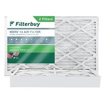 Filtro de filtro 16x24x4 Filtro de ar MERV 13 Defesa Ideal (2-Pack), Substituição de filtros de ar do forno HVAC AC (Tamanho real: 15,38 x 23,38 x 3,63 polegadas)