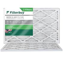 Filtro de filtro 20x30x1 Filtro de ar MERV 8, Filtros de forno HVAC AC Plissados (2-Pack, Prata)