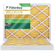 Filtro de filtro 21x22x1 Filtro de ar MERV 11 Defesa alérgena (4-Pack), Substituição de filtros de ar do forno HVAC AC (Tamanho real: 20,50 x 21,50 x 0,75 polegadas)