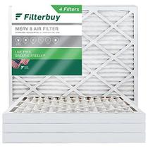 Filtro de filtro 24x30x2 Filtro de ar MERV 8 Defesa de Poeira (4-Pack), Substituição de filtros de ar do forno HVAC AC (Tamanho real: 23,50 x 29,50 x 1,75 polegadas)