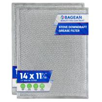 Filtro de fogão Downdraft de substituição Bagean 14 x 29 cm, pacote com 2 Filtro de fogão Downdraft de substituição Bagean 14 x 29 cm, pacote com 2