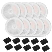 Filtro de fonte de água Cat, pacote com 10 unidades, Carcent Upgraded 3.0