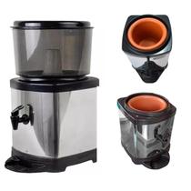 Filtro De Inox Bebedouro Barro Água Base 6L Bóia Purificação