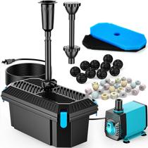 Filtro de lago POPOSOAP com bomba de 40W Kit de fonte 660GPH 110V Filtro de lago POPOSOAP com bomba de 40W Kit de fonte 660GPH 110V