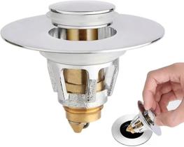 Filtro de latão universal Pop-up Drain Stopper para pia