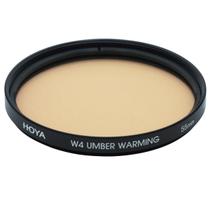 Filtro de lente de câmera Hoya W4 Umber 55mm Warming