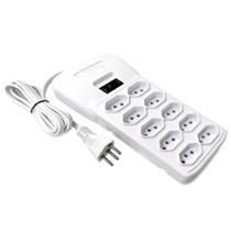 Filtro de Linha 10 Tomadas Plastico Bivolt Br Force Line Filtro de Linha 10 Tomadas Plastico Bivolt Br Force Line