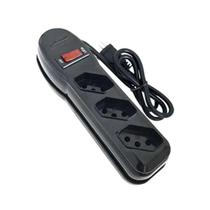 Filtro de linha 3 tomadas bivolt preto megatron Filtro de linha 3 tomadas bivolt preto megatron