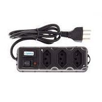 Filtro De Linha 3 Tomadas Bivolt Proteção Chave De Led - Asantos