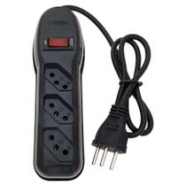 Filtro de linha 3 tomadas pp 0,75, comprimento 1 metro - MEGATRON