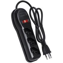 Filtro De Linha 3 Tomadas Pp 0,75mm Comprimento 1mt Filtro De Linha 3 Tomadas Pp 0,75mm Comprimento 1mt