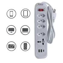 Filtro De Linha 4 Tomadas 2p+t - Usb E Type C - B-max