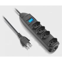 Filtro de Linha 4 Tomadas Bivolt Preto