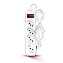 Filtro de Linha 4 Tomadas PP 3X0,75 1M 249 Branco