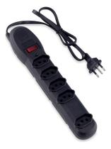 Filtro De Linha 5 Tomada Force Line Disjuntor Fio 80 Cm 10a Filtro De Linha 5 Tomada Force Line Disjuntor Fio 80 Cm 10a