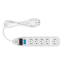 Filtro De Linha 5 Tomadas 1,2M Branco Multi - WI300